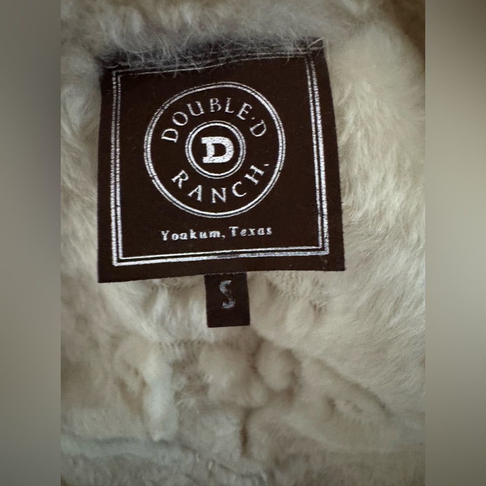 Double D Ranch Tan Suede Vest Size Small - Picture 3 of 11